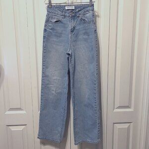 Wax Jean Collection-Light Wash Straight Leg Jeans-Distressed-Jr's. Sz. 0-24